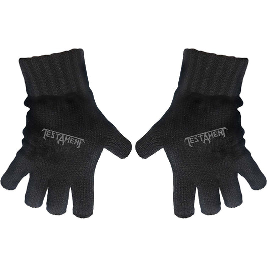 Testament Logo Knit Gloves Front