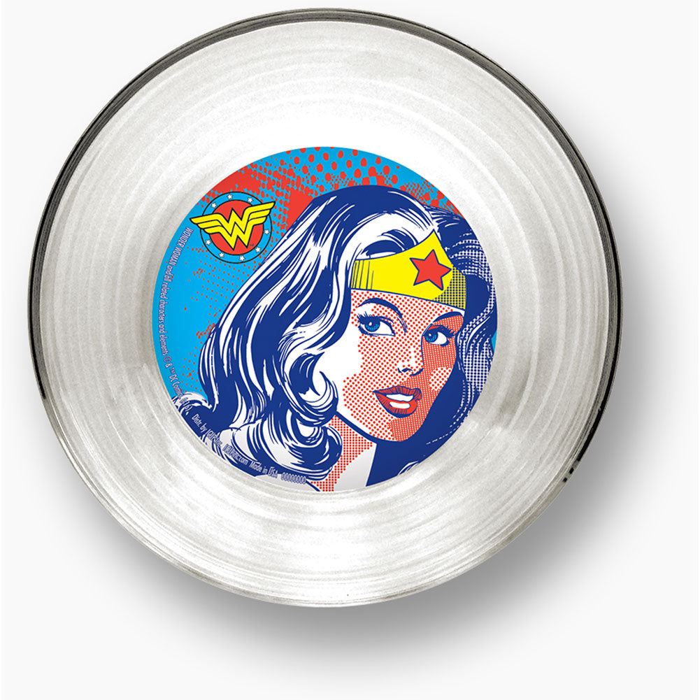Wonder Woman Pop Art Glassware Front