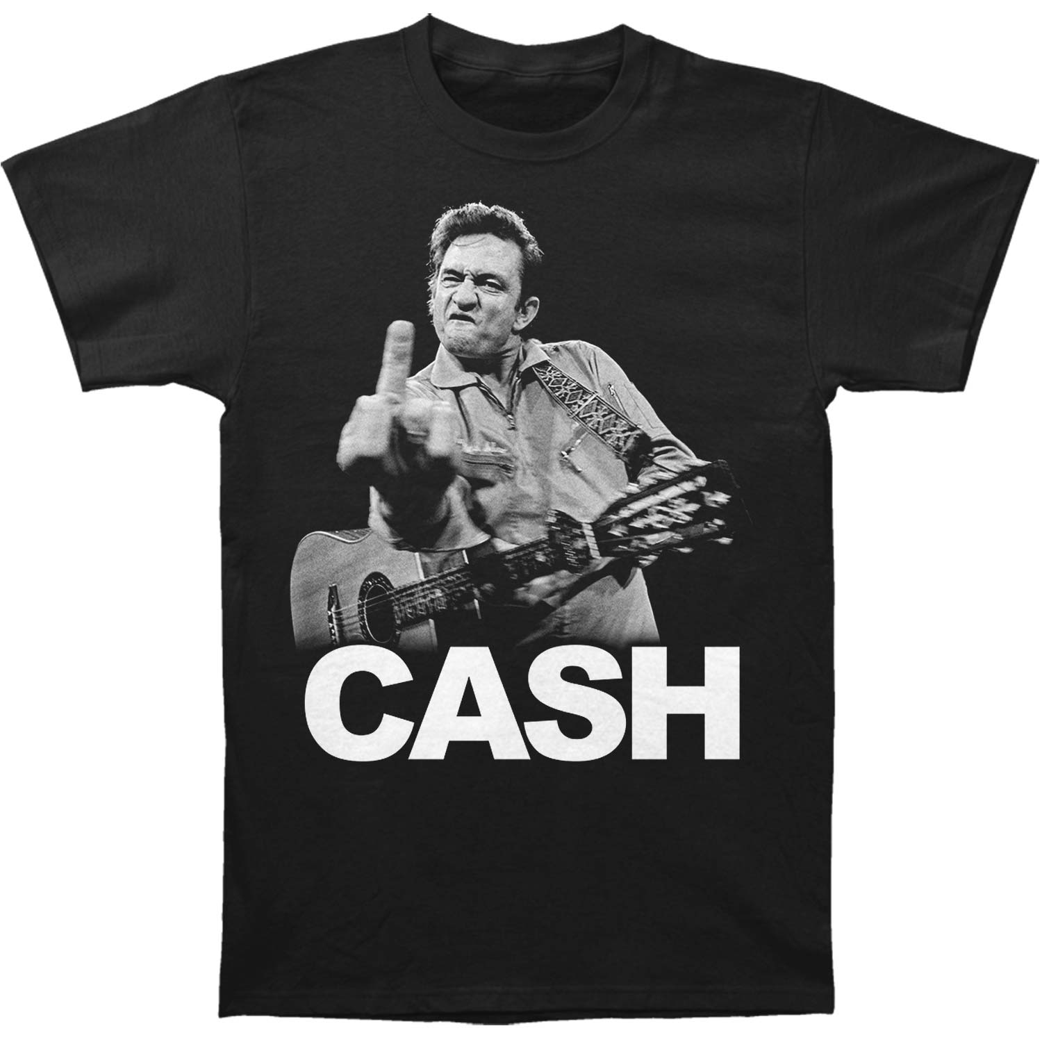 Johnny Cash Finger T-shirt Front