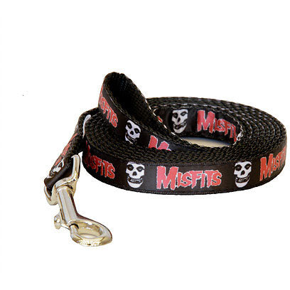 Misfits Fiend Skull 5/8 Inch Leash Pet Wear
