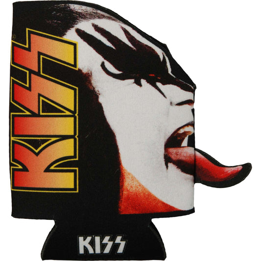 KISS The Demon Tongue Diecut Can Cooler Front