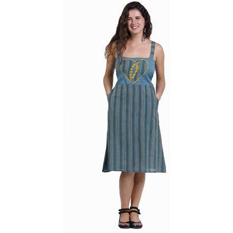 Grateful Dead Heart & Bolt Work Dress