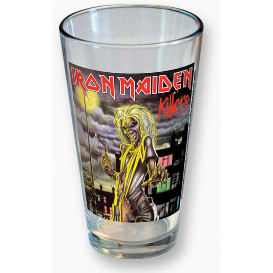 Iron Maiden Killers Pint Glass Front