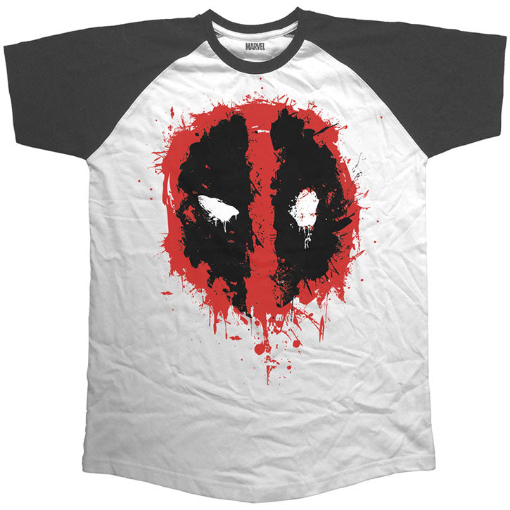 Deadpool Splat Icon Baseball Jersey Front