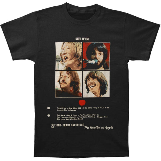 Beatles Let It Be 8 Track Slim Fit T-shirt Front