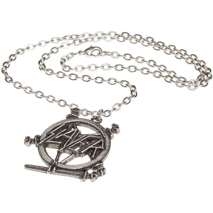 Slayer Pentagram Logo Pendant Necklace Back