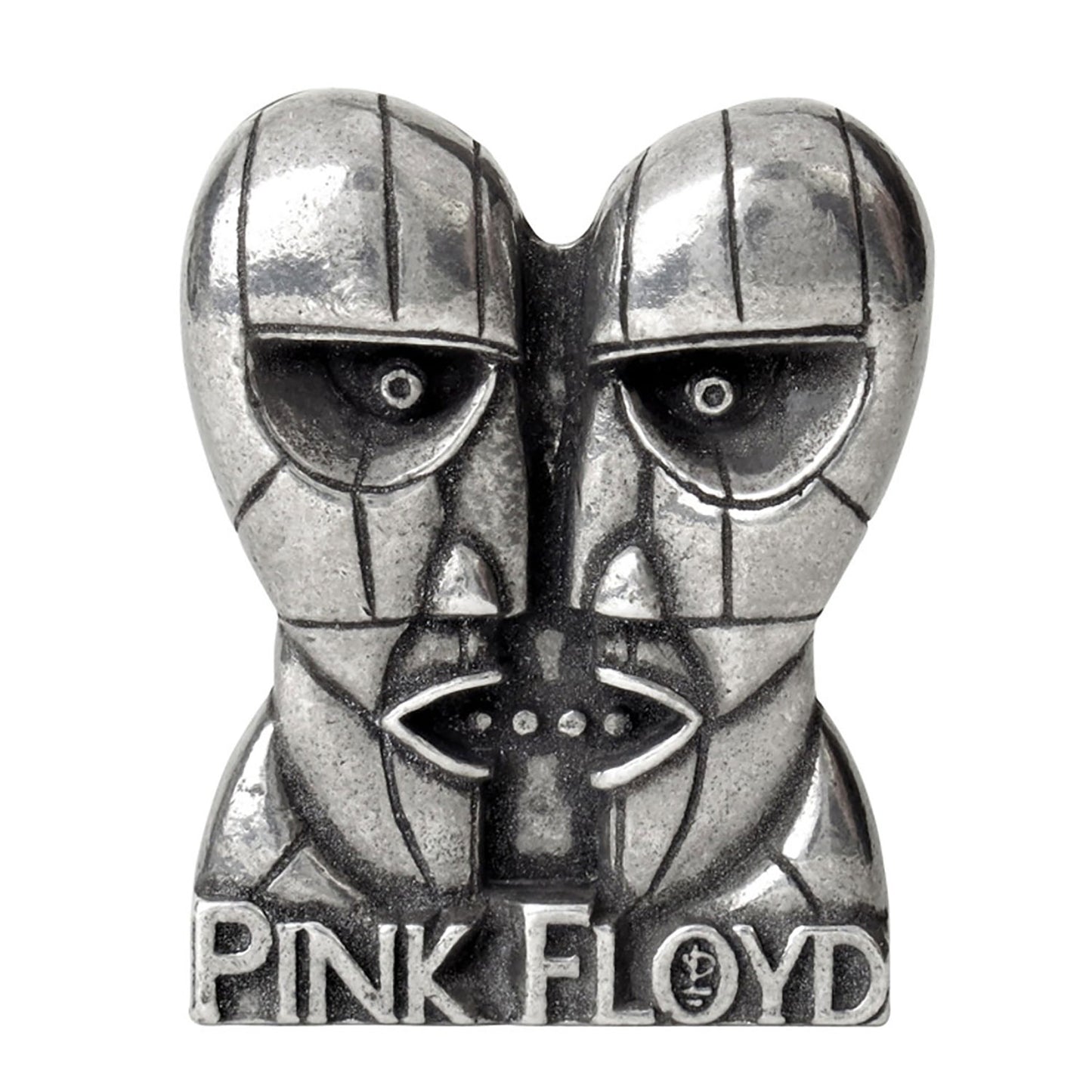 Division Bell Heads Pin Pewter Pin Badge