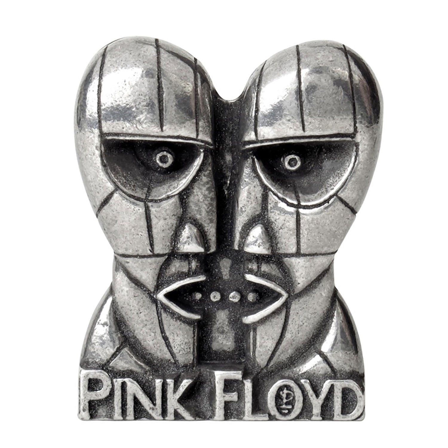 Division Bell Heads Pin Pewter Pin Badge