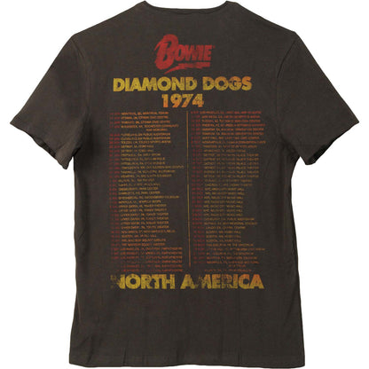 David Bowie Diamond Dogs Tour Slim Fit T-shirt Back