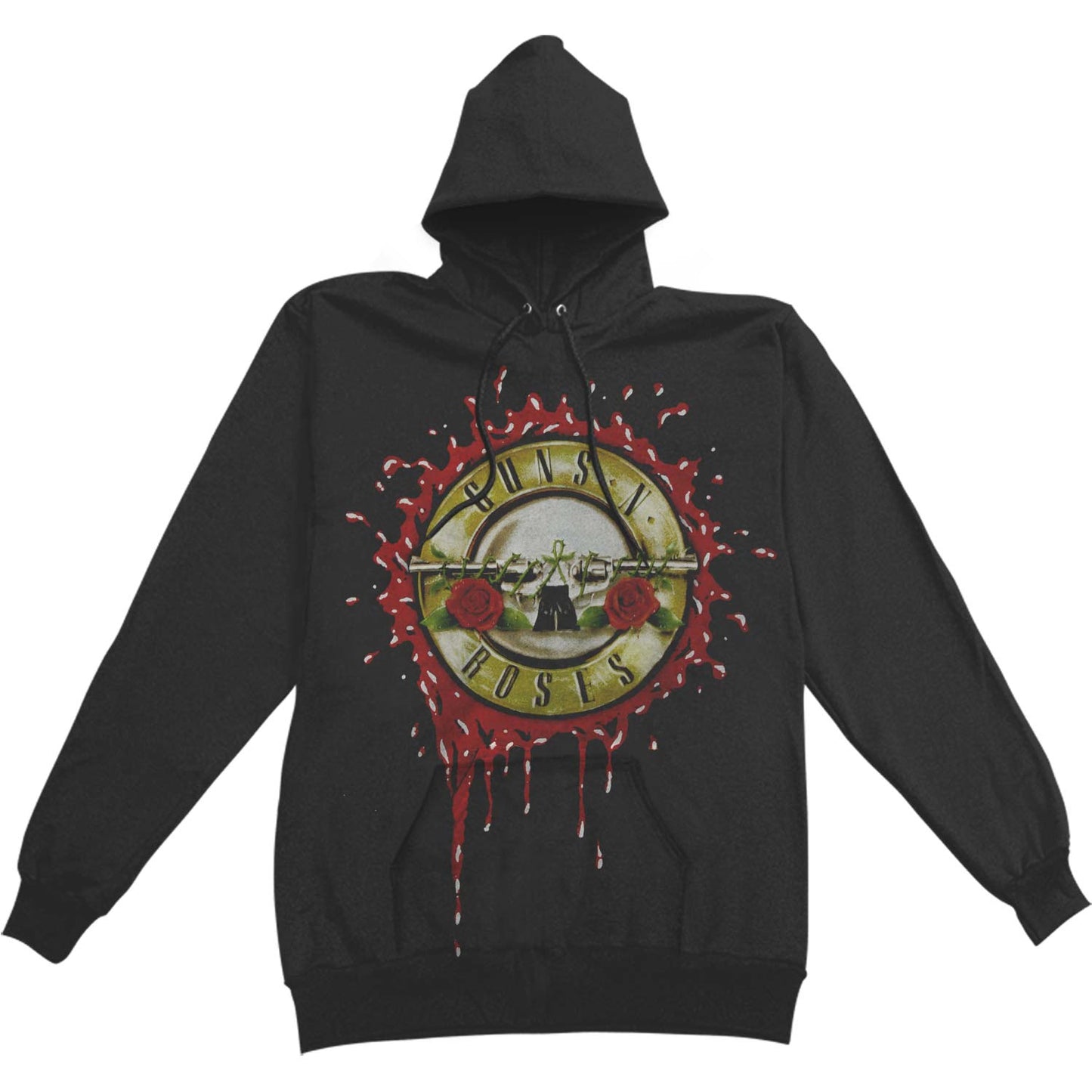 Guns N Roses Bloody Bullet Pullover Hooded Sweatshirt Front