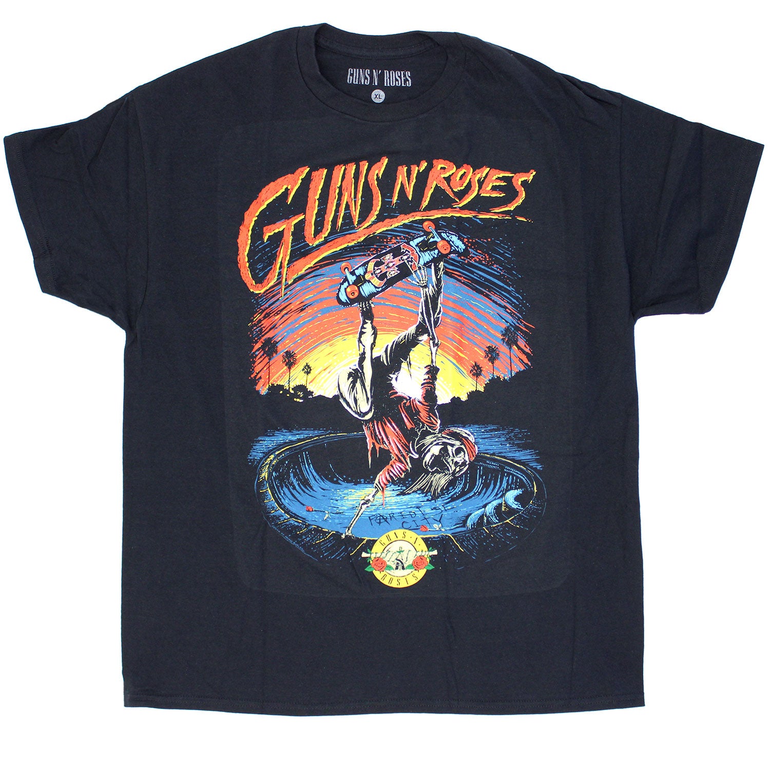 Guns N Roses Skate Tee T-shirt Front