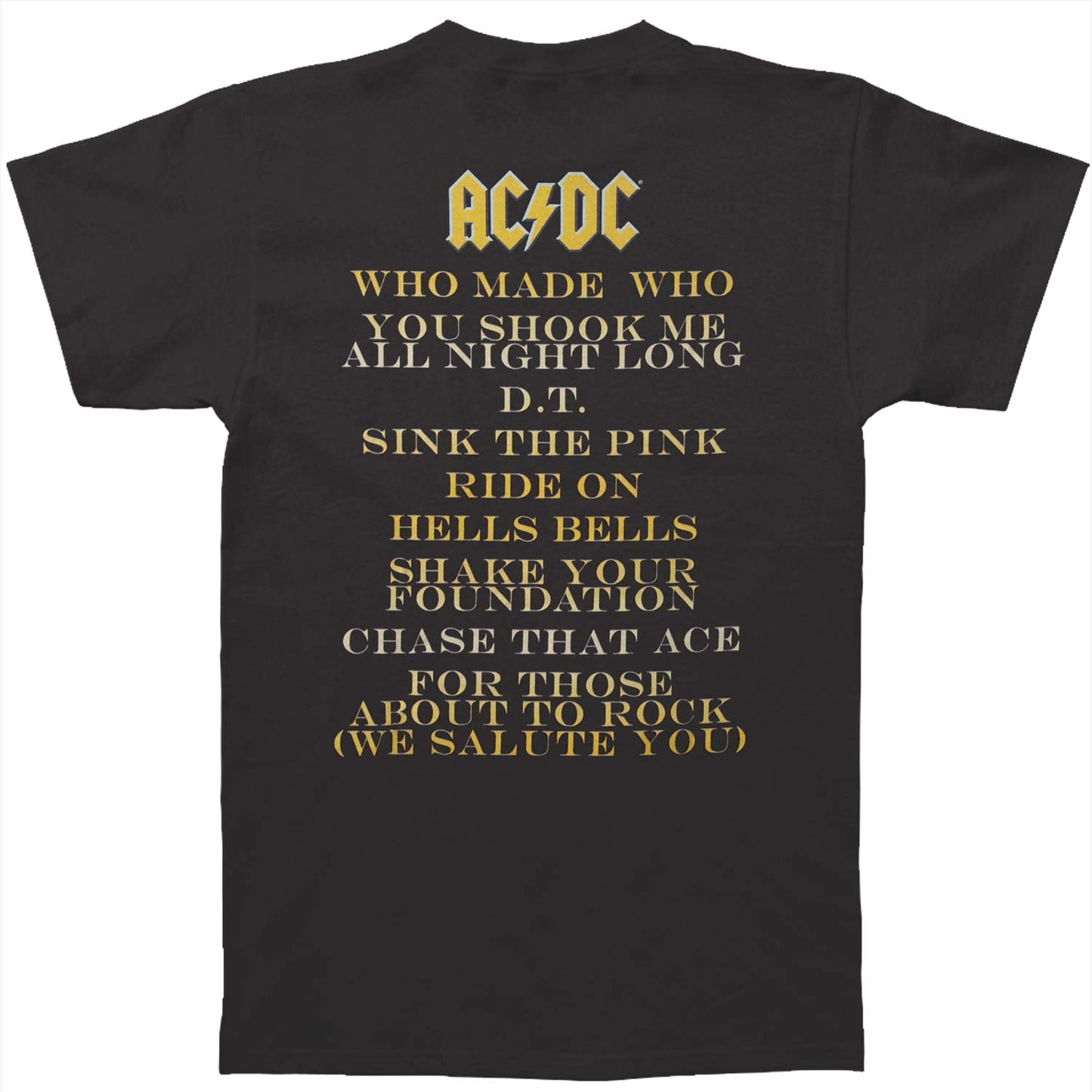 AC/DC Who Made Who Slim Fit T-shirt Back