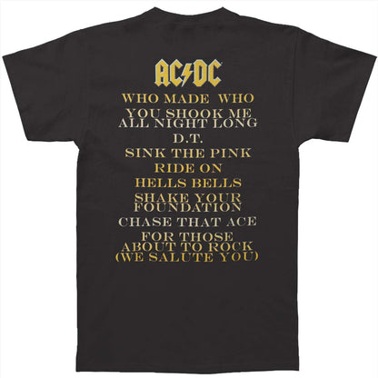 AC/DC Who Made Who Slim Fit T-shirt Back