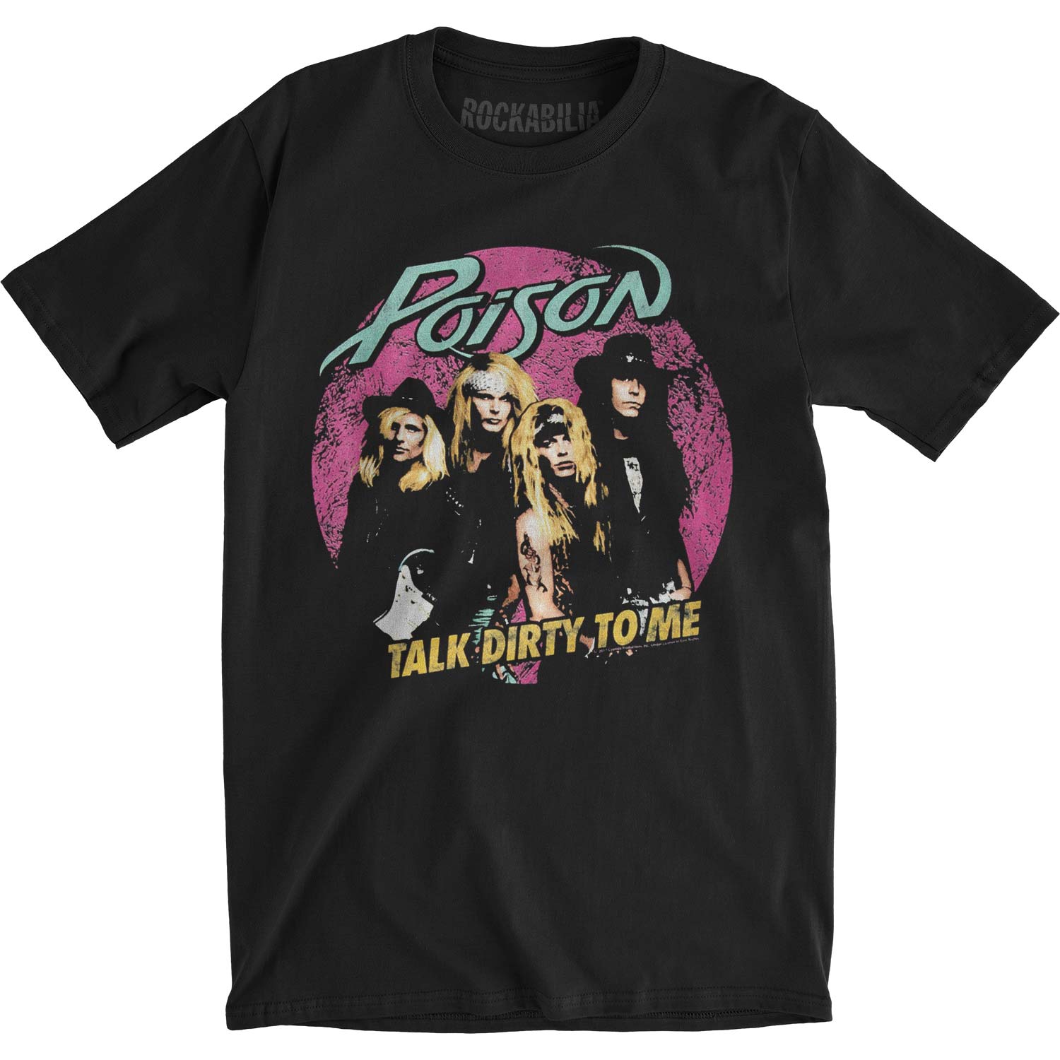 Poison Talk Dirty To Me Slim Fit T-shirt Front