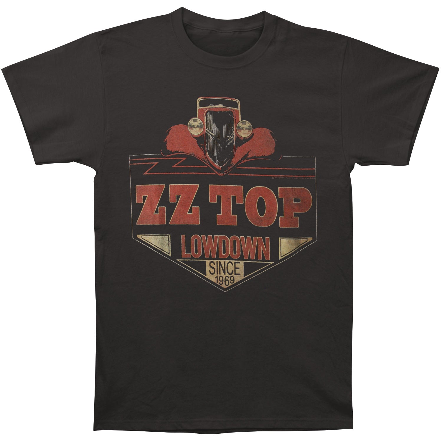ZZ Top Lowdown Slim Fit T-shirt Front