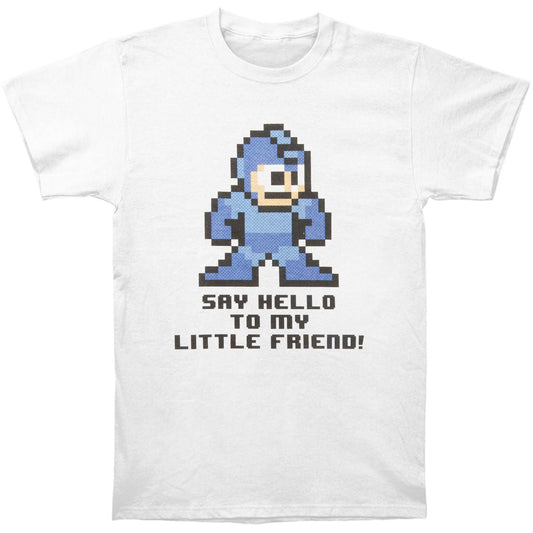 Mega Man Say Hello Slim Fit T-shirt Front