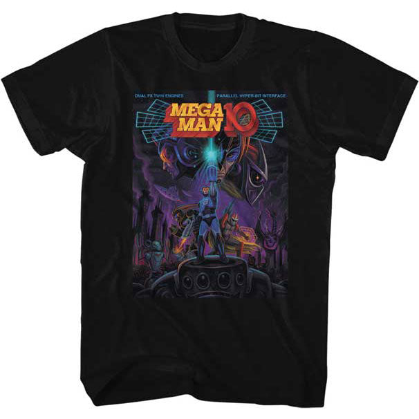 Mega Man Cover Art Slim Fit T-shirt Front