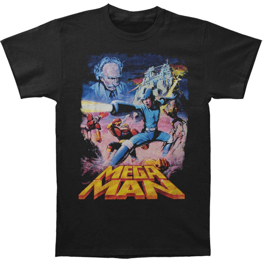 Mega Man Collage Slim Fit T-shirt Front