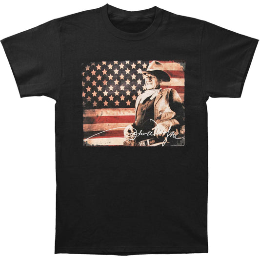 John Wayne Flag Slim Fit T-shirt Front