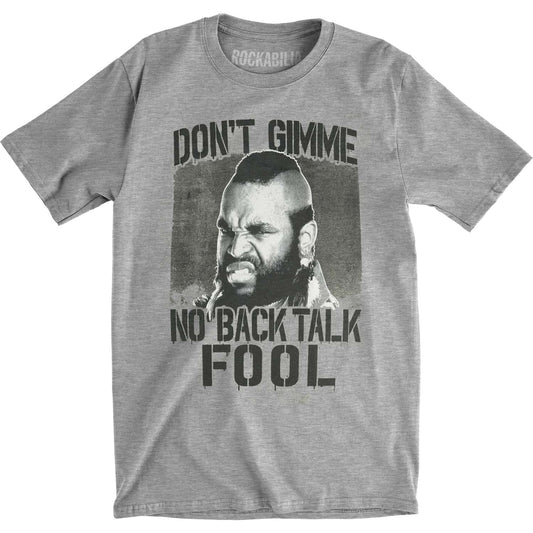 Mr. T Talk Fool Slim Fit T-shirt Front