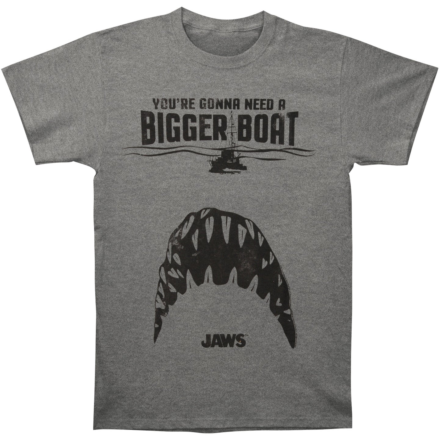 Jaws Bigger Boat Slim Fit T-shirt Front