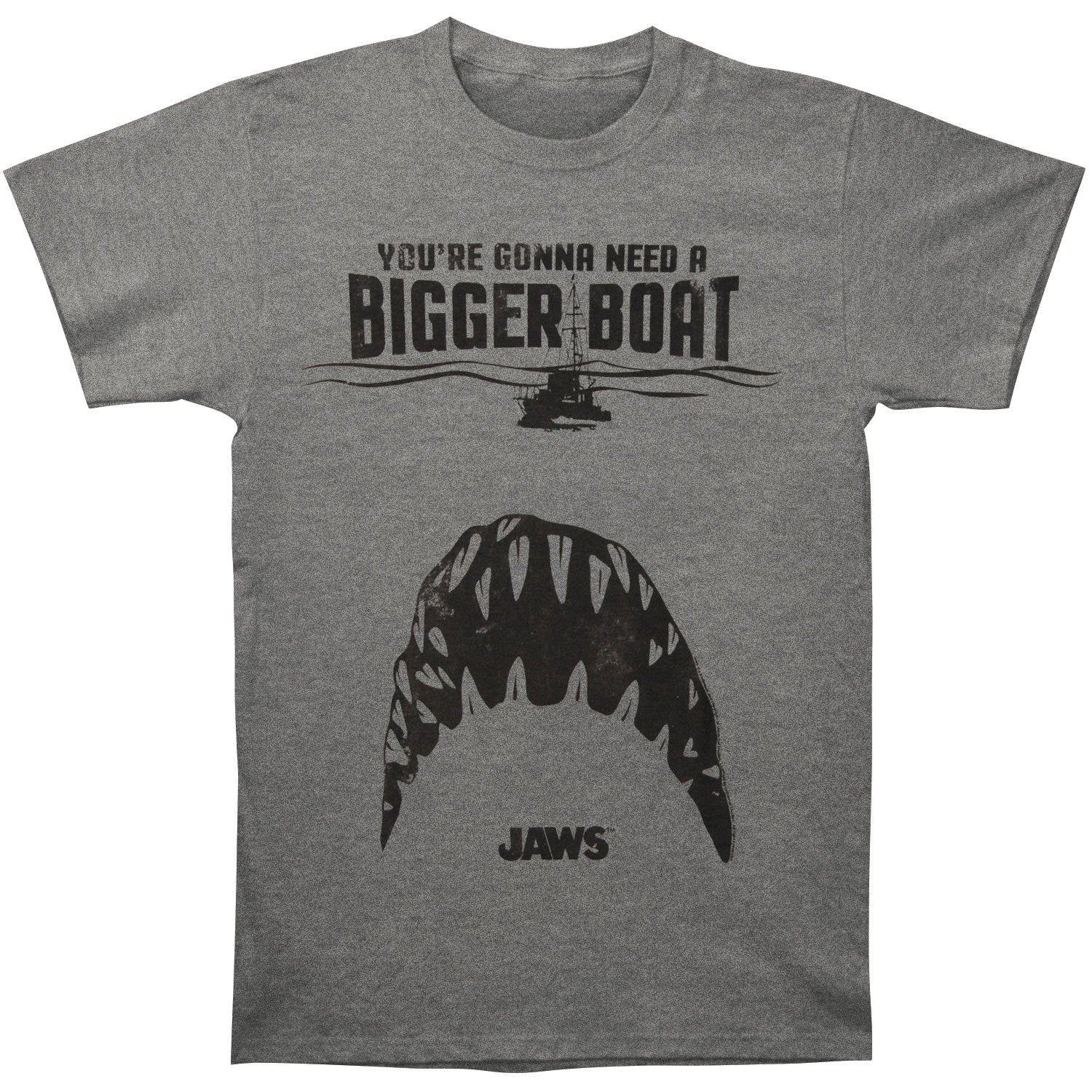 Jaws Bigger Boat Slim Fit T-shirt Front