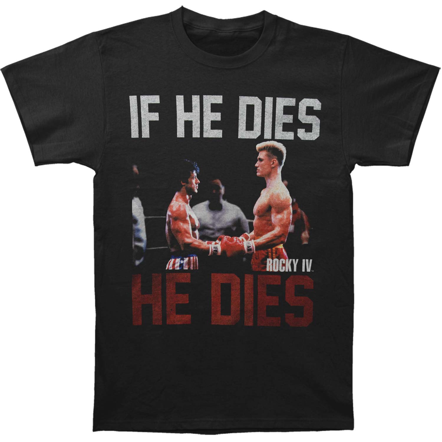 Rocky He Dies Slim Fit T-shirt Front