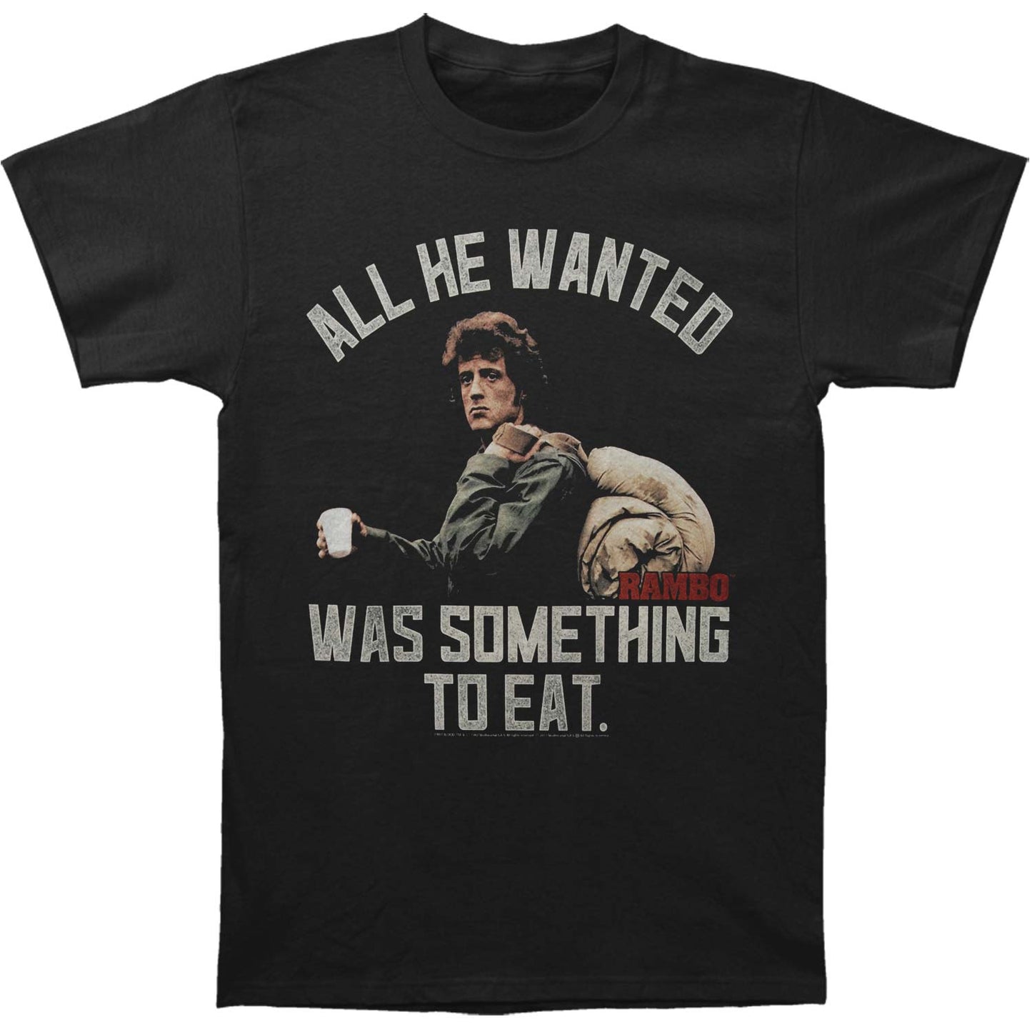 Rambo Wanted Slim Fit T-shirt Front