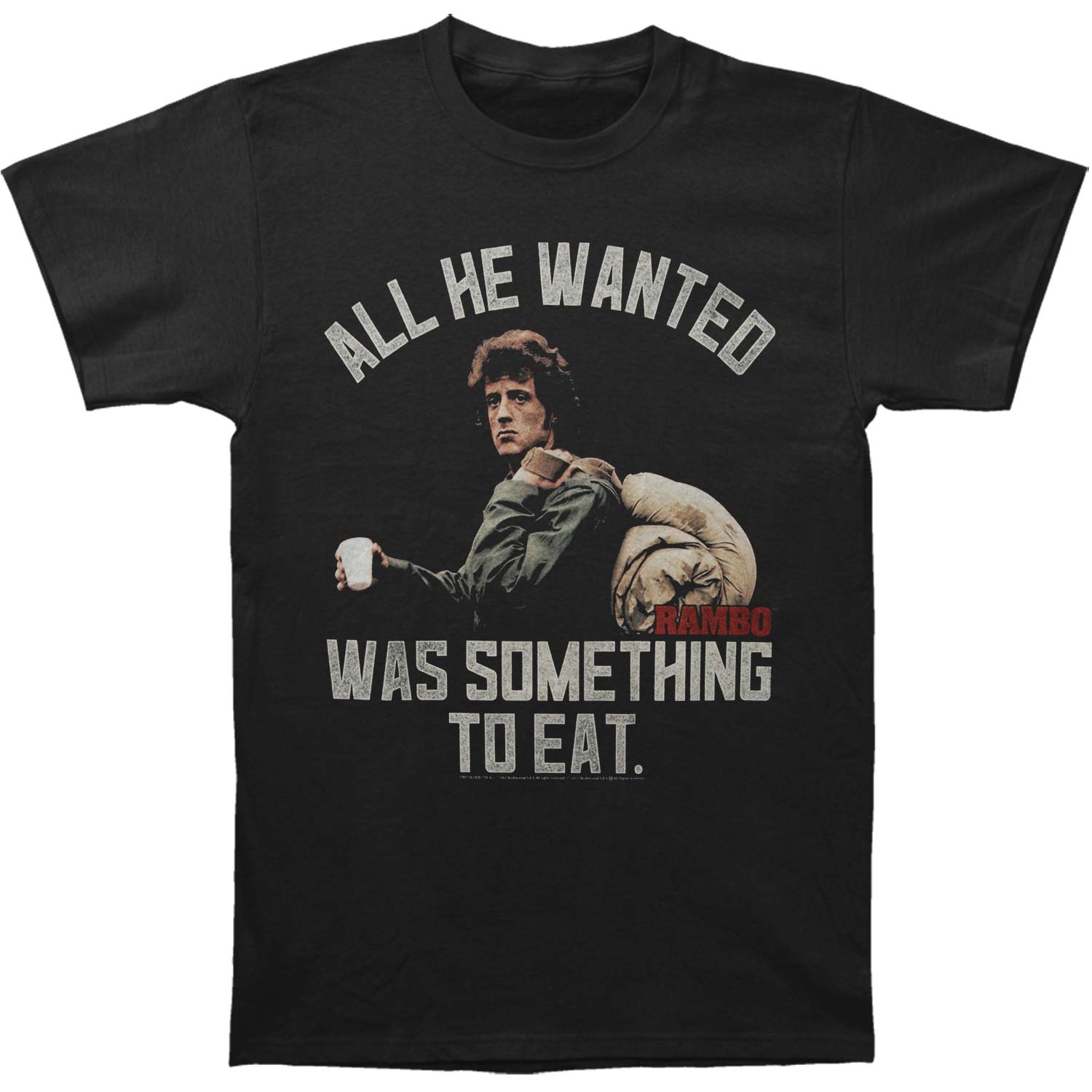 Rambo Wanted Slim Fit T-shirt Front