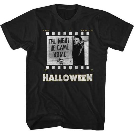 Halloween Film Strip Slim Fit T-shirt Front