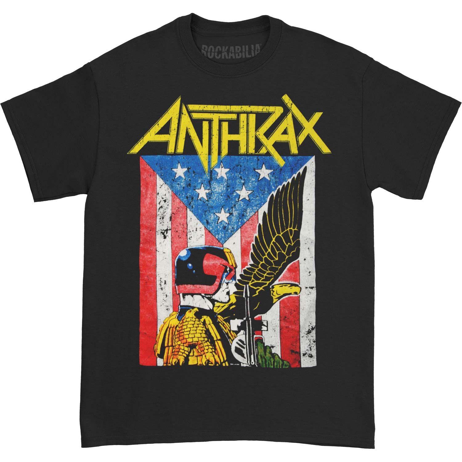 Anthrax Dredd Eagle T-shirt Front