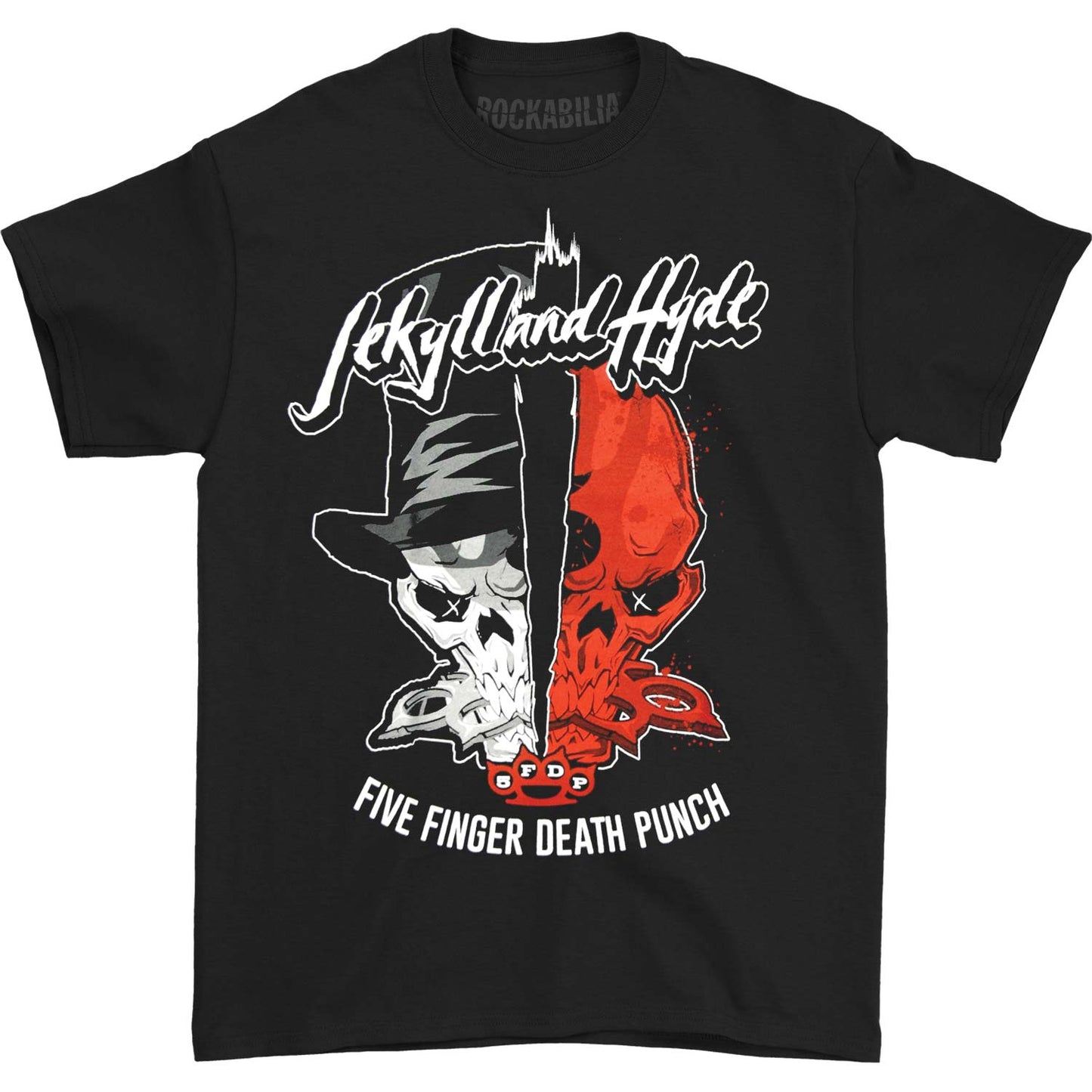 Five Finger Death Punch Jekyll And Hyde T-shirt Front