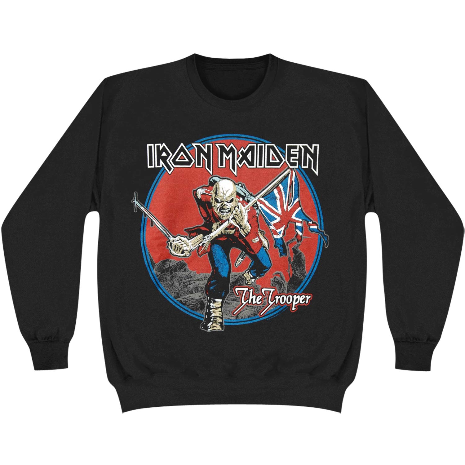 Iron Maiden Trooper Red Sky Sweatshirt Front