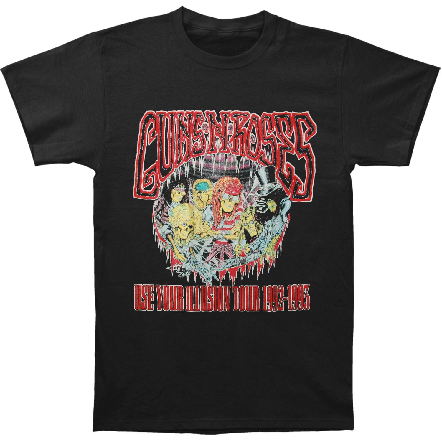 Guns N Roses Illusion Monsters Slim Fit T-shirt Front
