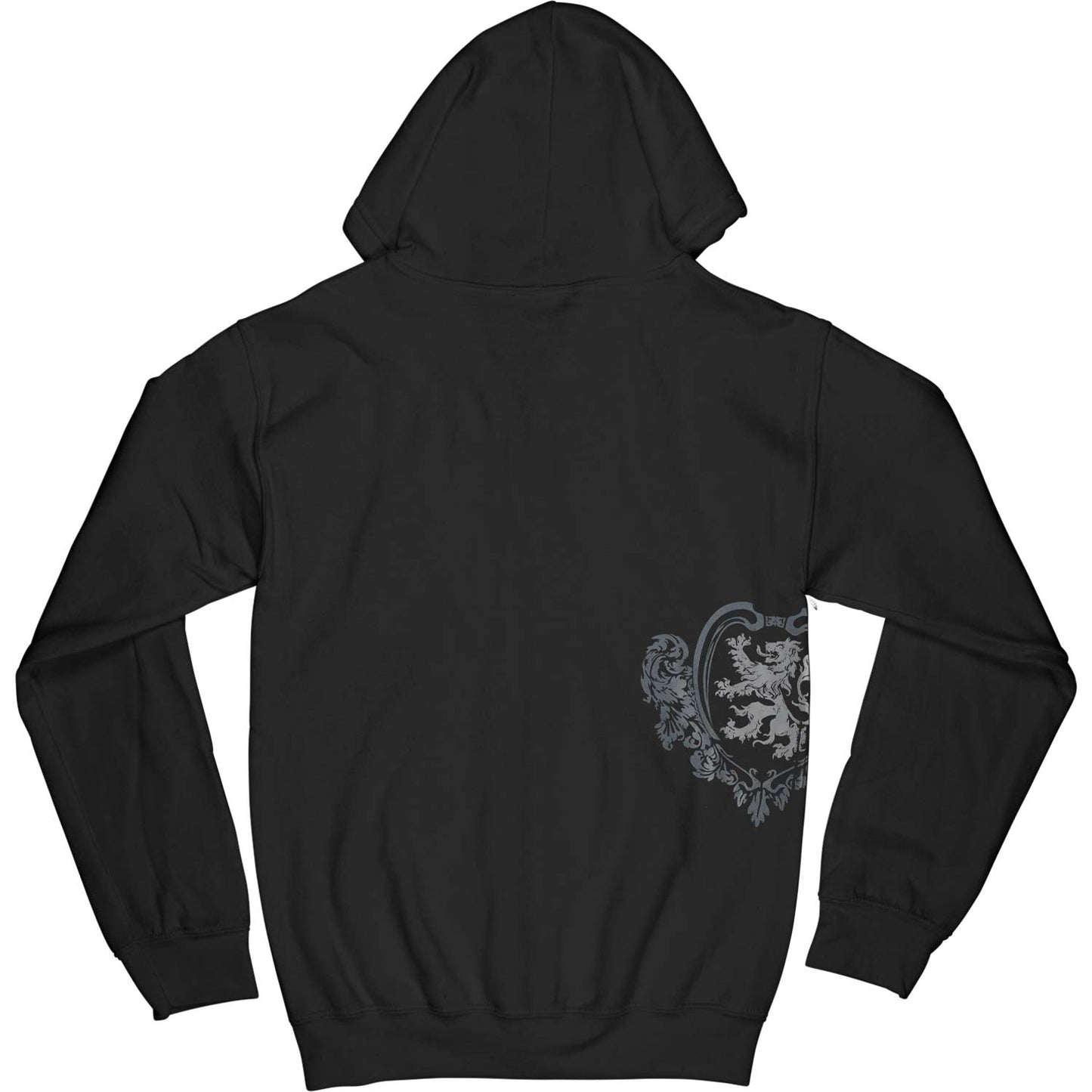 Crest Zippered Hooded Sweatshirt