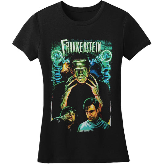 Dr. Frankenstein by Rock Rebel Women's Tee Junior Top Front