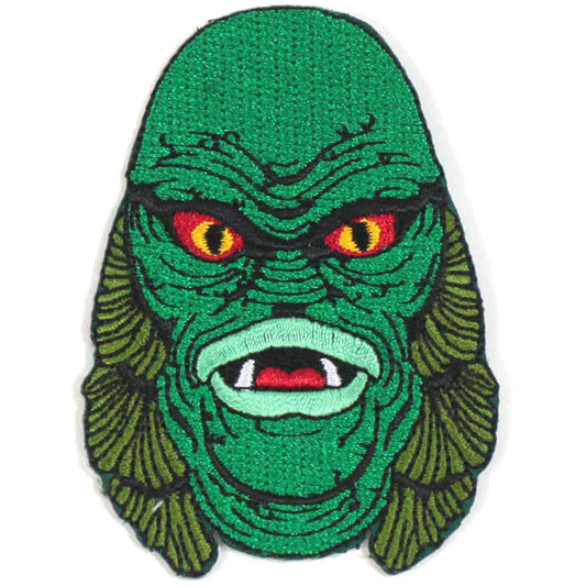 Creature From The Black Lagoon Creature Head Patch Embroidered Patch Front