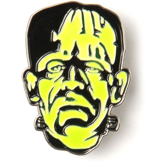 Frankenstein Frank Head by Rock Rebel Pin Badges Front