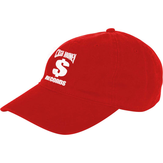 Cash Money Records CM Red Dad Hat Baseball Cap Front