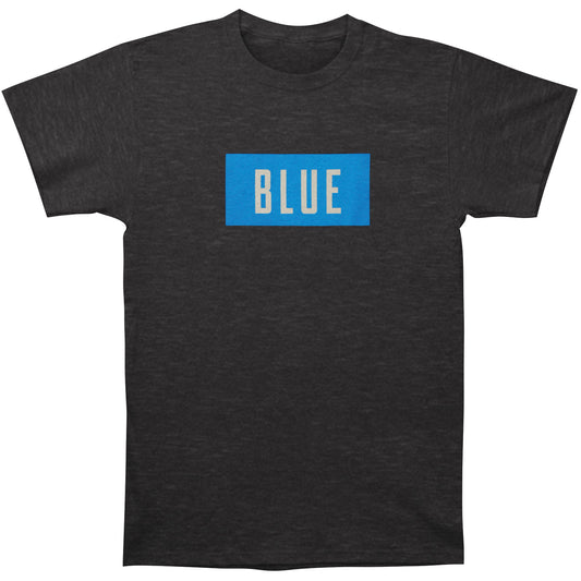 Rolling Stones Blue Box Text T-shirt Front