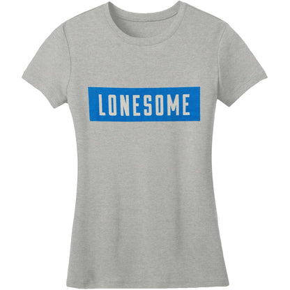 Lonesome Block Text Jrs Junior Top