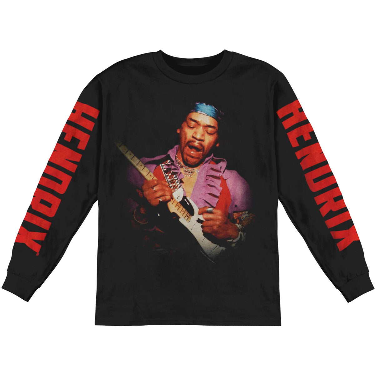 Jimi Hendrix Live In Waikiki Long Sleeve Front