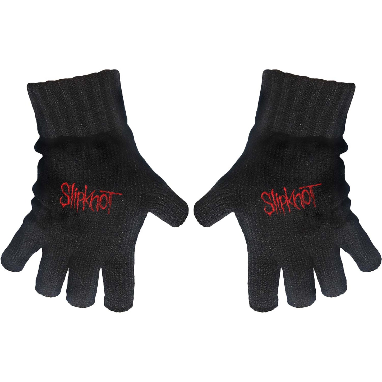 Slipknot Logo Knit Gloves Front