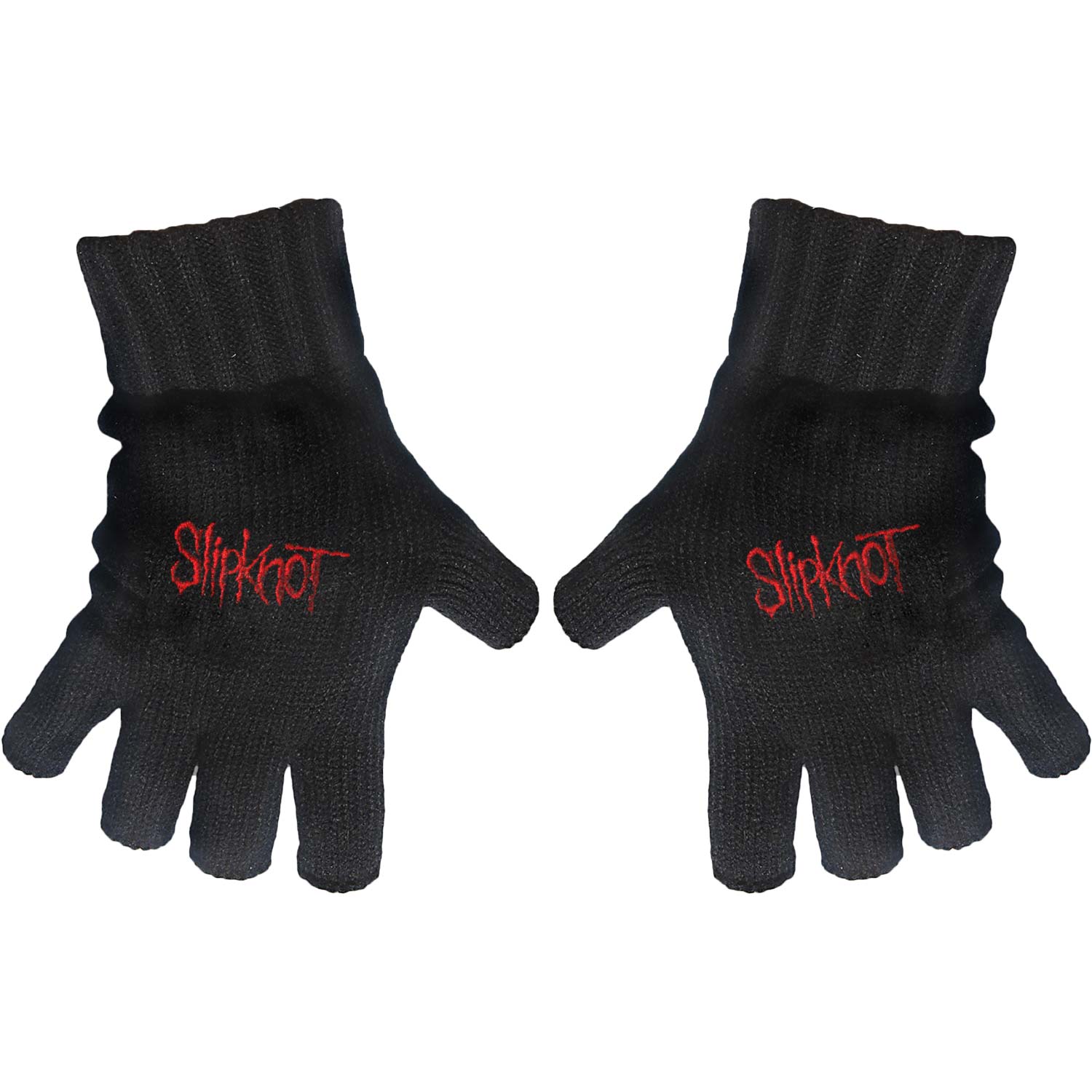 Slipknot Logo Knit Gloves Front