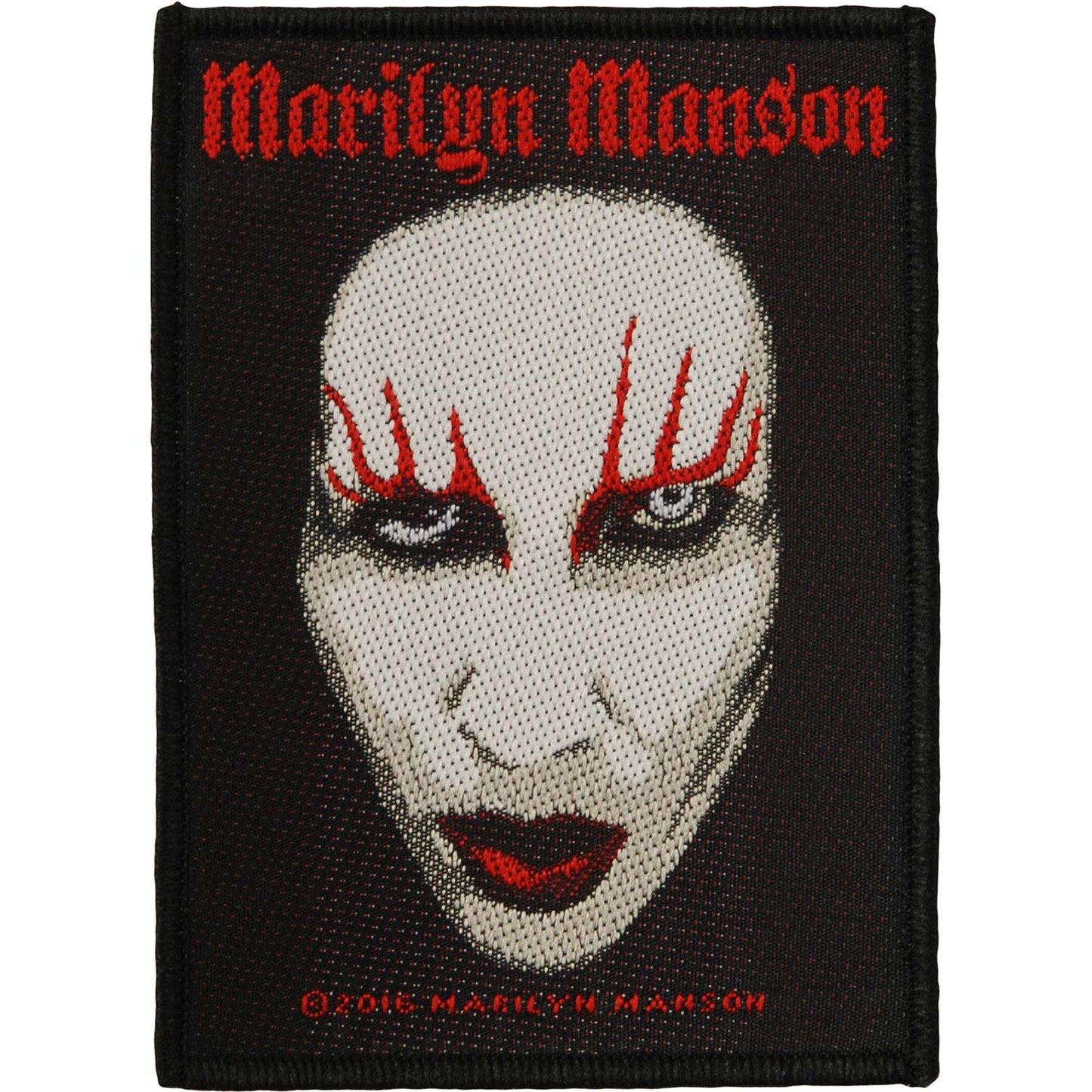 Marilyn Manson Face Woven Patch