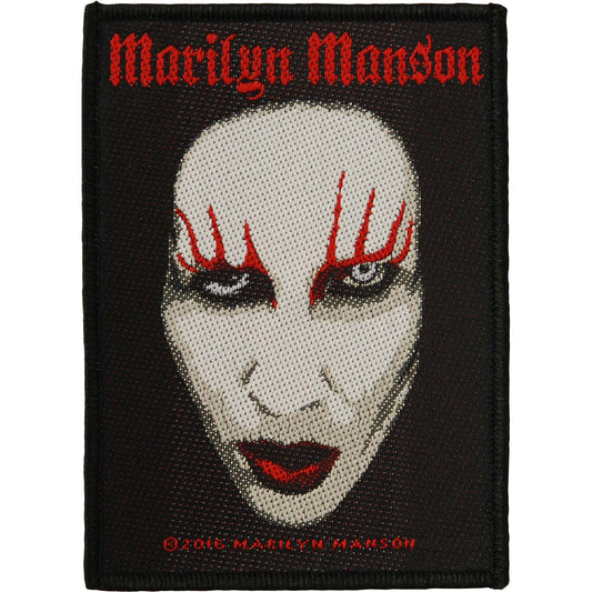 Marilyn Manson Face Woven Patch