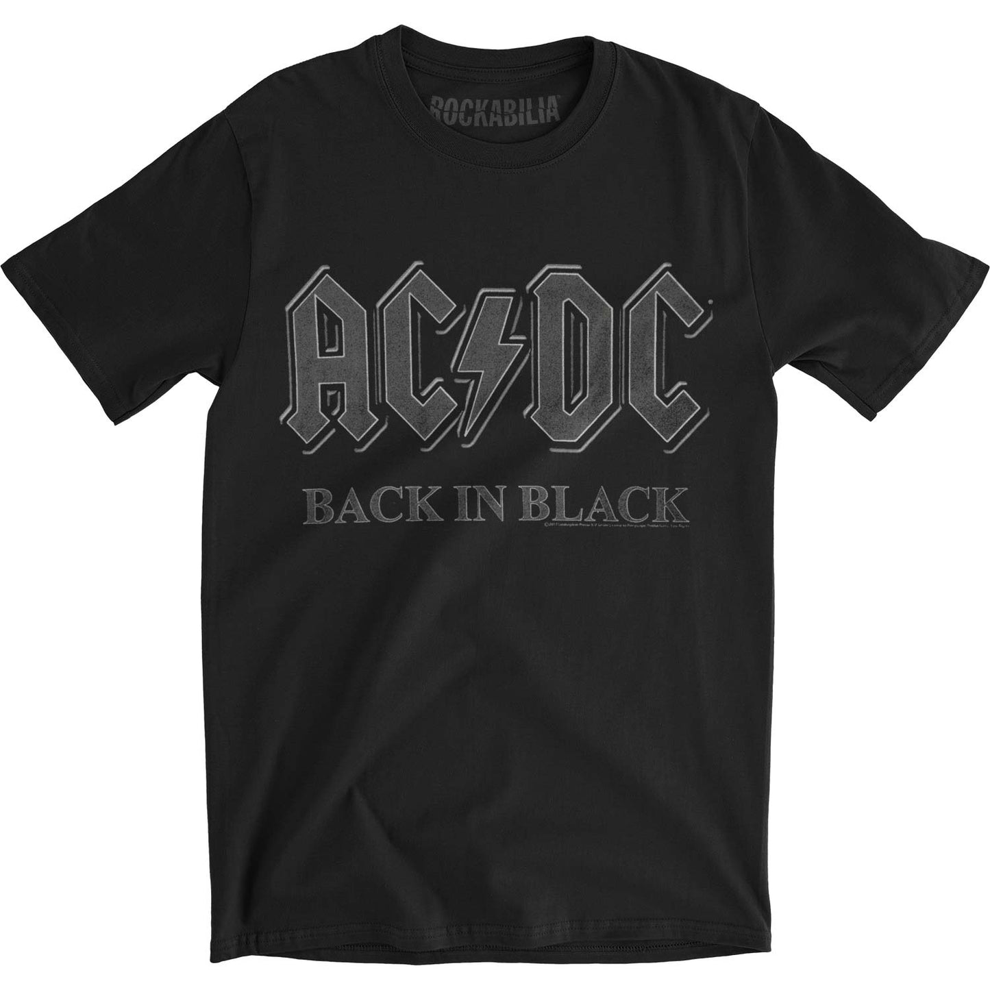AC/DC Back In Black Slim Fit T-shirt Front