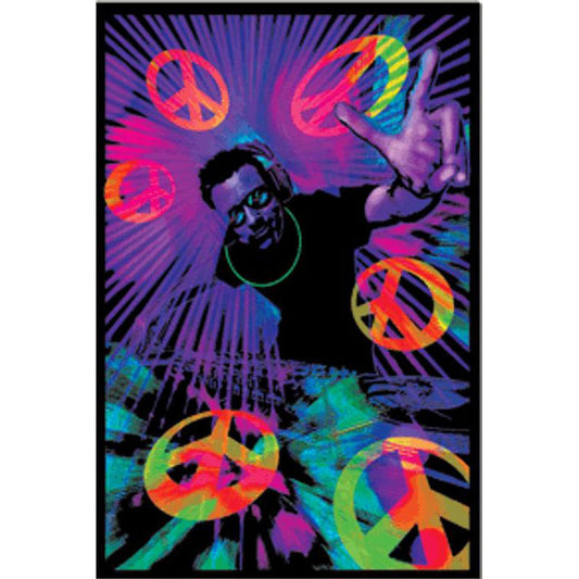 Novelty DJ Peace Blacklight