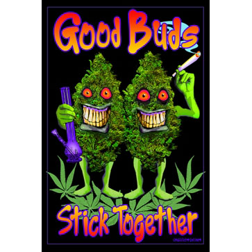 Novelty Good Buds Blacklight