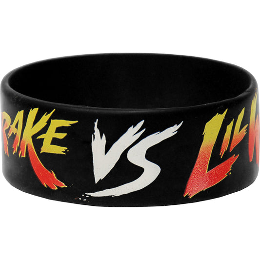 Drake Vs Little Wayne Rubber Bracelet Front